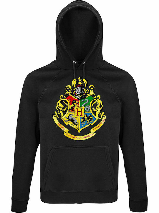 "Hogwarts School Hoodie Harry Potter Black