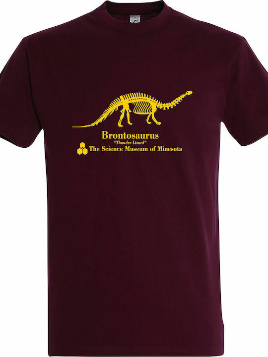 Lizard Stranger Things" T-shirt Burgundisch Baumwolle