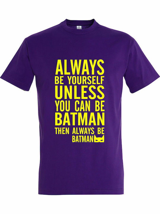 T-shirt Batman Always σε Μωβ χρώμα