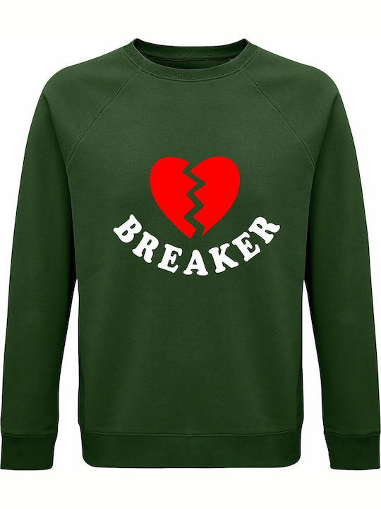 Heart Sweatshirt Green