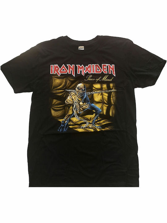 T-shirt Iron Maiden Piece Mind σε Μαύρο χρώμα