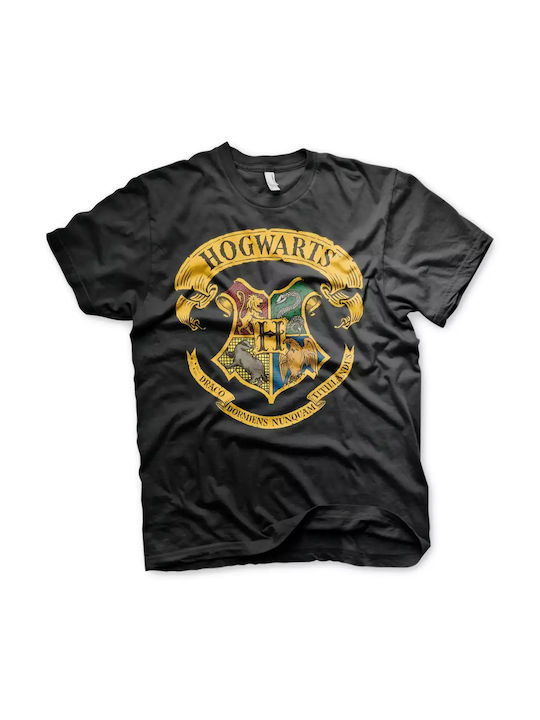T-shirt Harry Potter Schwarz Baumwolle