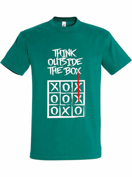 Box T-shirt Green Cotton