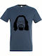 The Dudes Abides, The Big Lebowski T-shirt Blue Cotton