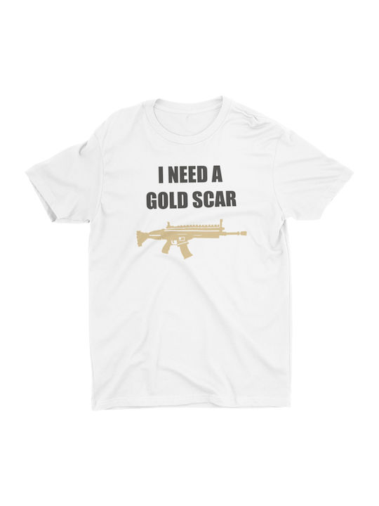 T-shirt Studio Gold Scrar T-shirt White