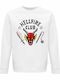 kirikoko Stranger Things, Hellfire Club, Join The Club Суитшърти Hellfire Club Бял