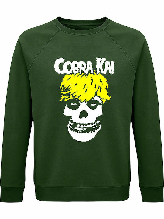 Skull Sweatshirt Cobra Kai Green