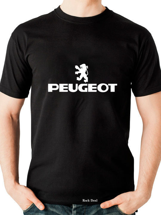 Rock Deal Peugeot T-shirt Μαύρο Βαμβακερό