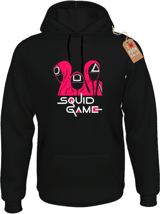 Hoodie Squid Game Black Cotton