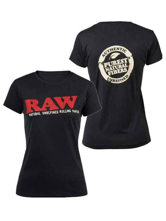 Raw T-shirt σε Μαύρο χρώμα