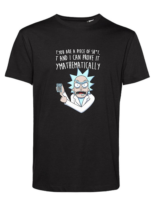 Rick and Morty Rick You T-shirt Black Cotton