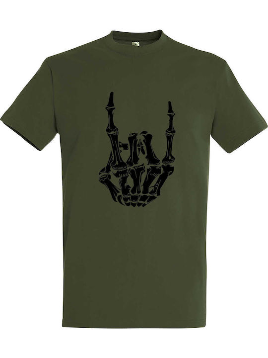 T-shirt Khaki Cotton