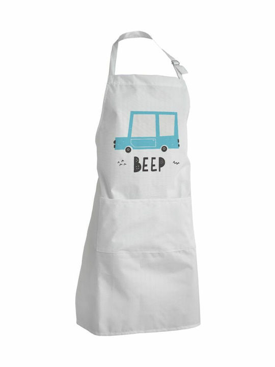 Koupakoupa Ποδιά Κουζίνας Λευκή KP_8850_APRON-BBQ-ADULT