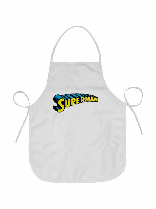 Koupakoupa Superman vintage Ποδιά Κουζίνας Λευκή 57x68cm KP_4452_APRONADULT