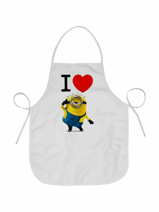 Koupakoupa love Apron White 57x57cm