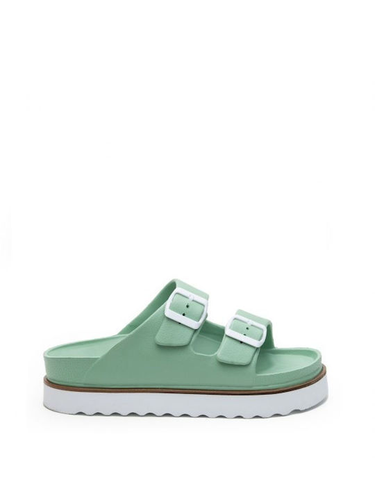 Ateneo Women's Flat Sandals Mint