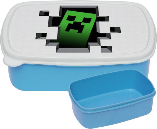 Koupakoupa Plastic Kids' Food Container Minecraft Blue x x 6cm