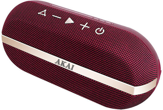 Akai Proffesional ABTSW-30R Αδιάβροχο Ηχείο Bluetooth 20W με Διάρκεια Μπαταρίας έως 15 ώρες Κόκκινο