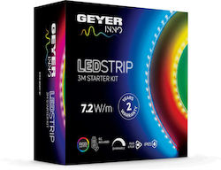 Geyer LED Streifen Versorgung 12V mit Kaltweiß Licht Länge 3m
