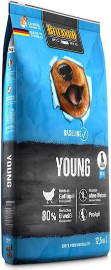 Belcando Baseline Young 12.5kg Ξηρά Τροφή χωρίς Σιτηρά για Κουτάβια Μικρόσωμων & Μεσαίων Φυλών με Πουλερικά