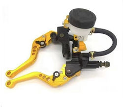 Set Manete Frână/Ambreiaj Motocicletă Manete de motocicletă Manete de motocicletă ajustabile Galben 347171 Set Manete Frână/Ambreiaj Motocicletă Manete de motocicletă Manete de motocicletă ajustabile Galben 347171