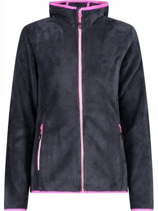 CMP Women's Cardigan with Zipper Gray