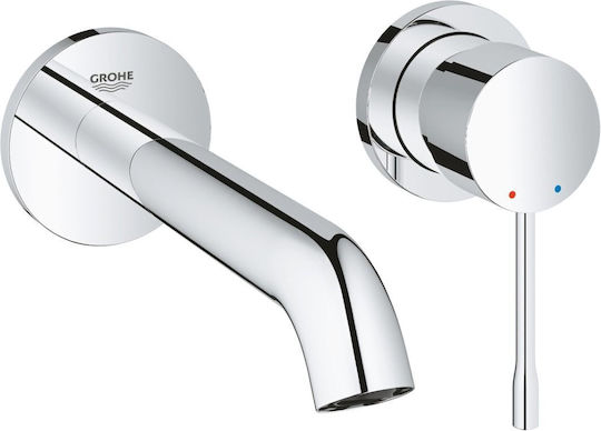 Grohe Essence Built-in Mixer & Spout Set for for Bathroom Sink 1 Exit Silver