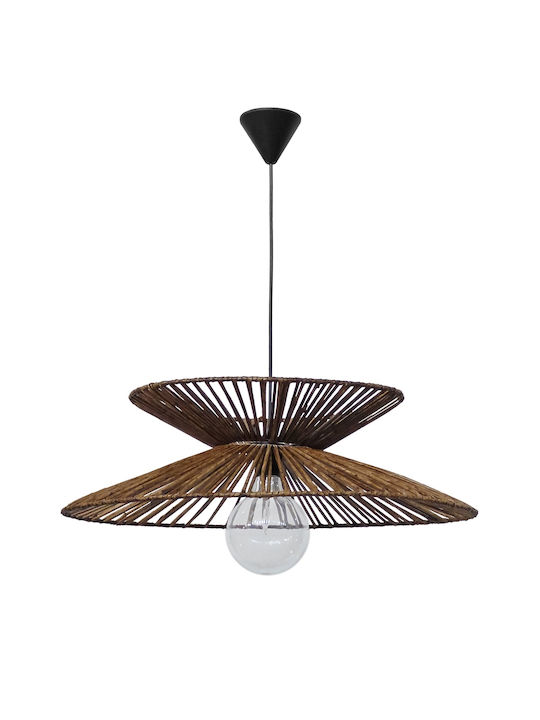 Heronia VC-C- 1L Pendant Light Suspension for Socket E27 Brown