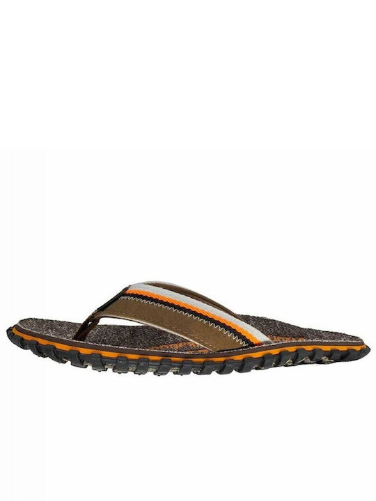 Gumbies Men's Flip Flops Brown