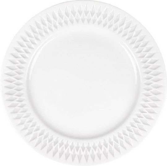 Oriana Ferelli Serving Platter made of Porcelain White with Diameter 31cm