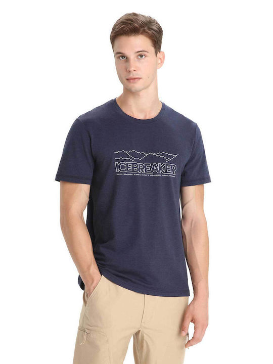 Icebreaker Men's Short Sleeve T-shirt Blue