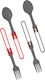 MSR Folding Utensils Set Μαχαιροπίρουνo για Camping 4τμχ