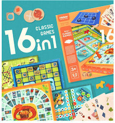 MiDeer Board Game 16 In 1 Classic Games for 2-4 Players 3+ Years (EN)