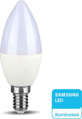 V-TAC LED Lampen für Fassung E14 Naturweiß 470lm Dimmbar 1Stück