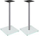 vidaXL Speaker Stands in Silver Color