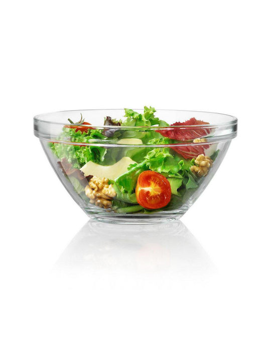 Bormioli Rocco Glass Salad Bowl Transparent 26x26cm