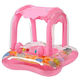 Σωσίβιο Swimtrainer με Σκίαστρο Ροζ Baby Swimming Ring