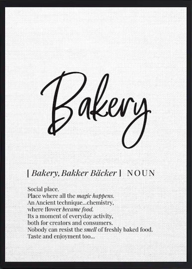 Walls Bakery Tablou pe Pânză 40x50cm