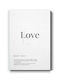 Walls Defenition Of Love Πίνακας σε Καμβά 15x20cm