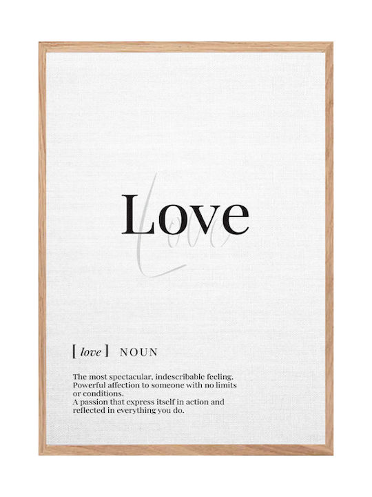 Walls Defenition Of Love Πίνακας σε Καμβά 15x20cm