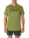 ASICS Men's Athletic T-shirt Short Sleeve Green