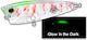 Duel Hardcore Lg Popper Momeli Artificiale Popper Fluorescente 5cm 4.5g