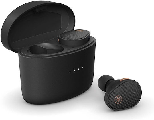 Yamaha TW-E5B In-Ear Bluetooth-Freisprecheinrichtung Kopfhörer mit Schweißresistenz und Ladeetui Schwarz