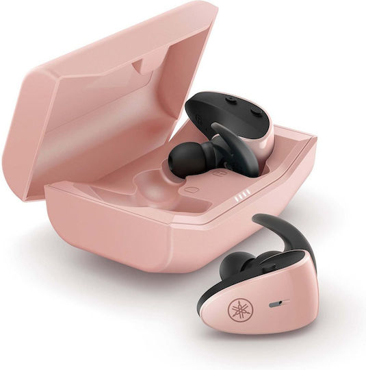 Yamaha TW-ES5A In ear Bluetooth хендсфри Слушалки с Устойчивост на Пот и Кутийка за Зареждане Розов