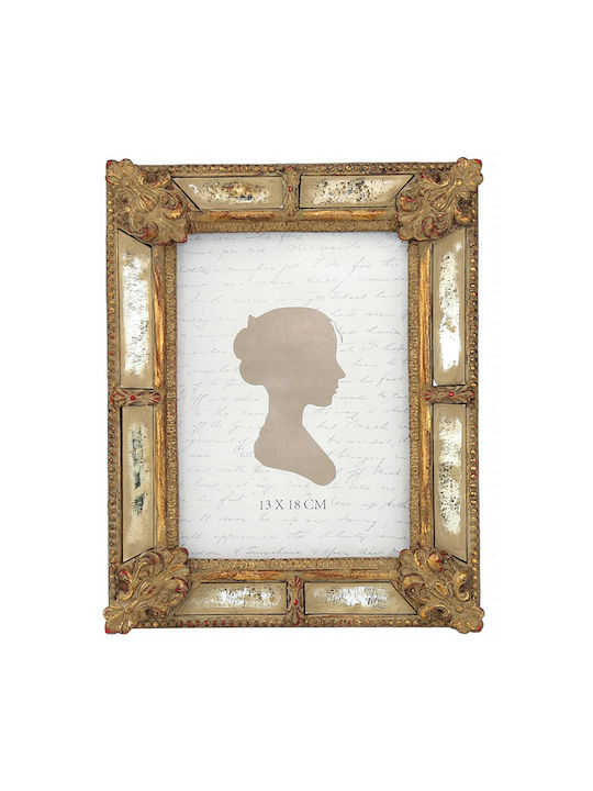 Papadimitriou Interior Plastic Photo Frame with Gold Frame