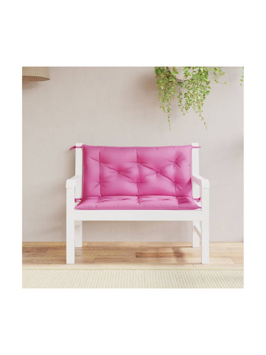 vidaXL Garden Bench Cushion Pink 2pcs 50x100cm.