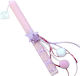 Osterkerze Rund mit Schachtel Rosa
