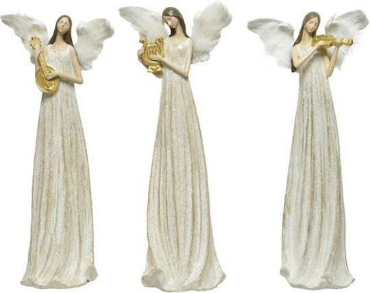 Kaemingk Weihnachtliche Kunststoff Figur Cherub Gold Höhe 38cm