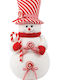 Lianos Christmas Fabric Figure SNowman Red Height 63cm