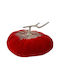 Vintage Lovers Christmas Fabric Figure Pumpkin Red 25x25x20cm